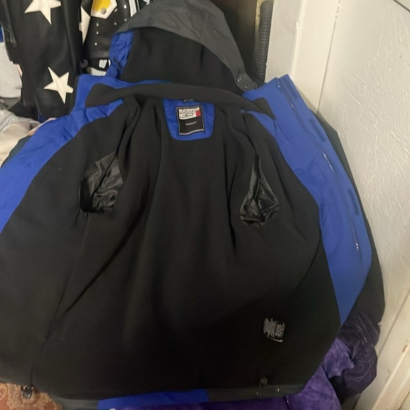 Weatherproof 32 degrees performance hydro-tech small coat jacket blue black - Picture 10 of 12